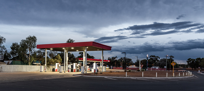 Caltex fuel station Kalgoorlie