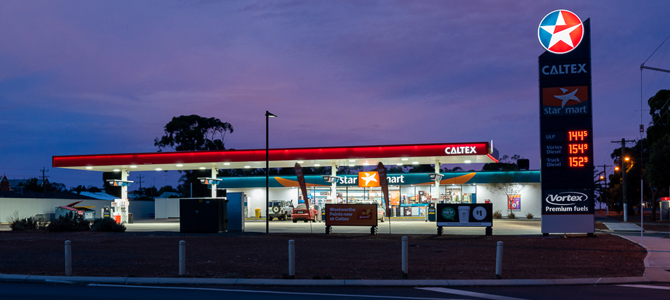 Caltex fuel station Kalgoorlie