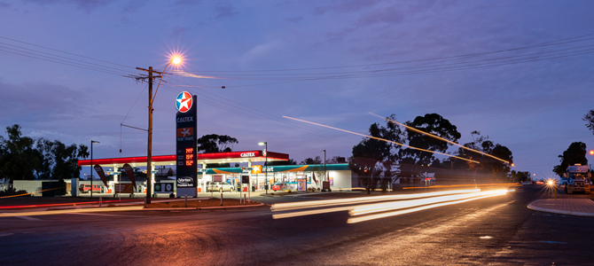 Caltex fuel station Kalgoorlie